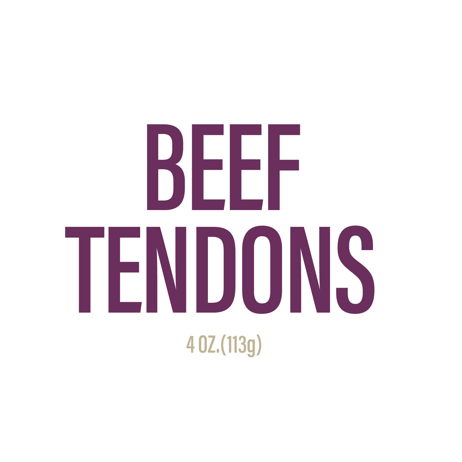 Beef Tendons – 5-6" Chews for Dogs (4oz)-4