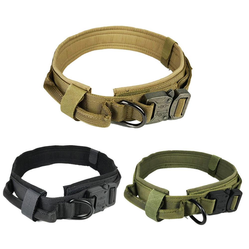 Tactical Nylon Dog Collar With Double Protection-0