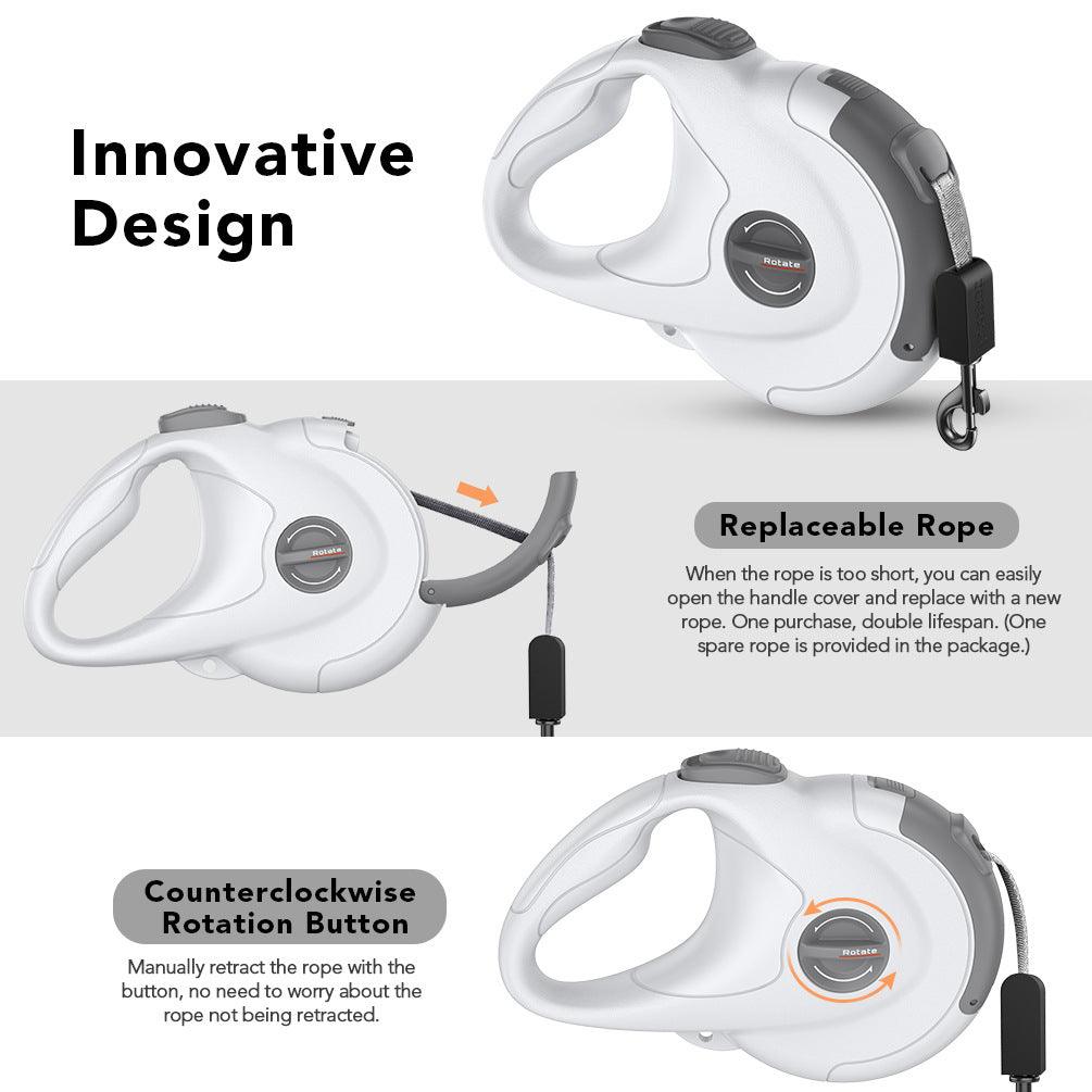 Reflective Retractable Dog Leash With Tractor Design-2