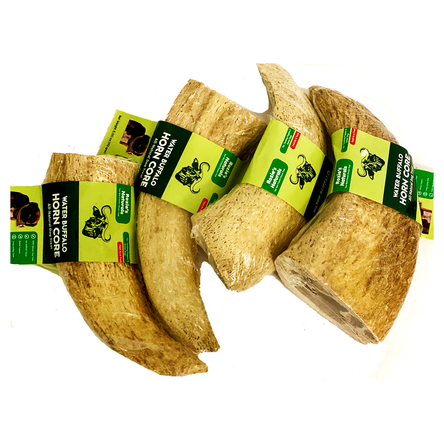Water Buffalo Horn Core Dog Chews-2 Count-10 oz (WSP)-4