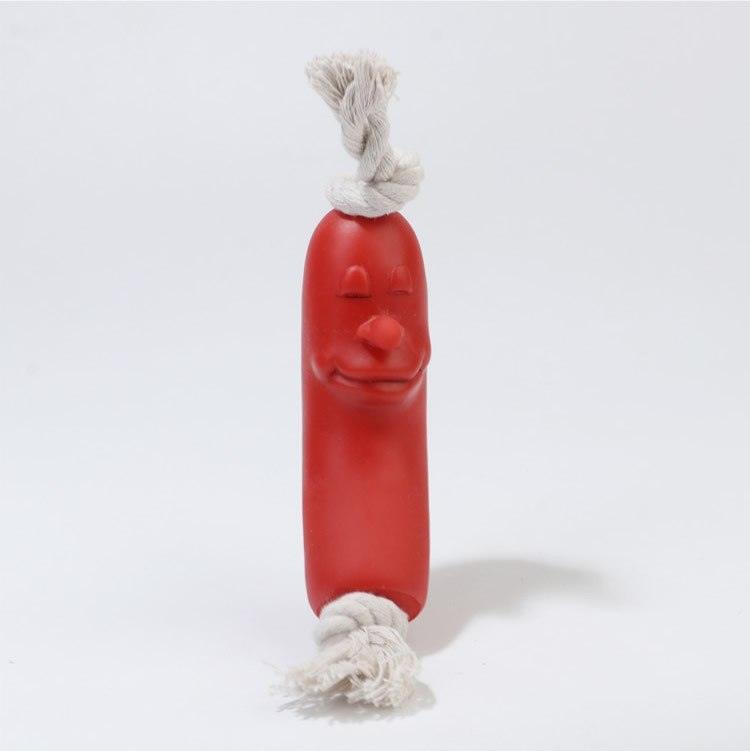 Deliciously Fun Sausage-Shaped Dog Chew Toy-3