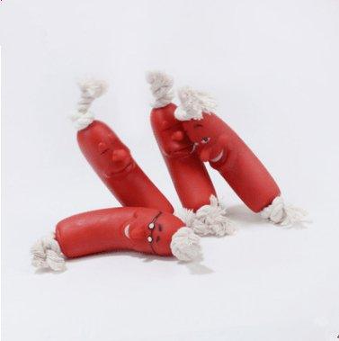 Deliciously Fun Sausage-Shaped Dog Chew Toy-2
