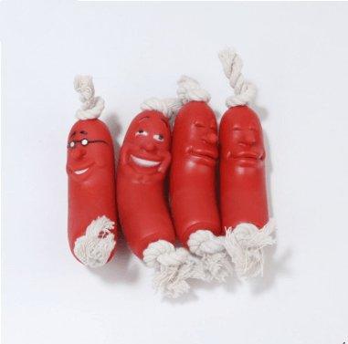 Deliciously Fun Sausage-Shaped Dog Chew Toy-0