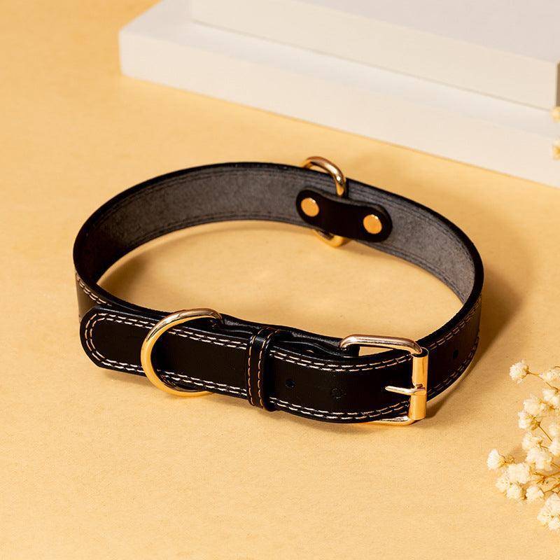 Rugged Leather Dog Collar-3